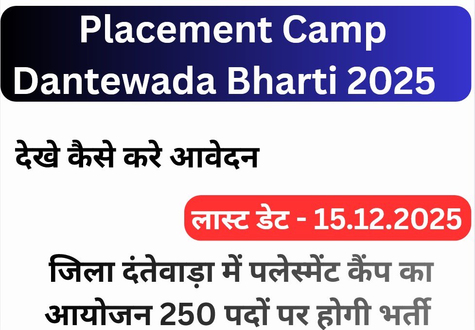 Placement Camp Dantewada Bharti