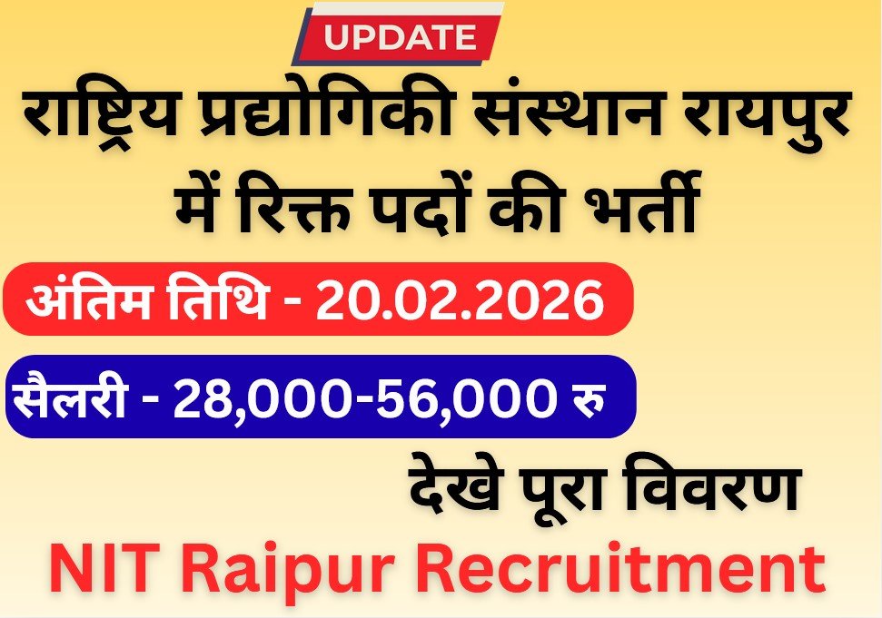 NIT Raipur Recruitment