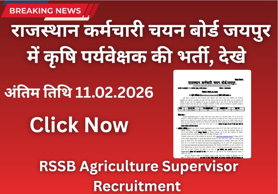 RSSB Agriculture Supervisor Recruitment