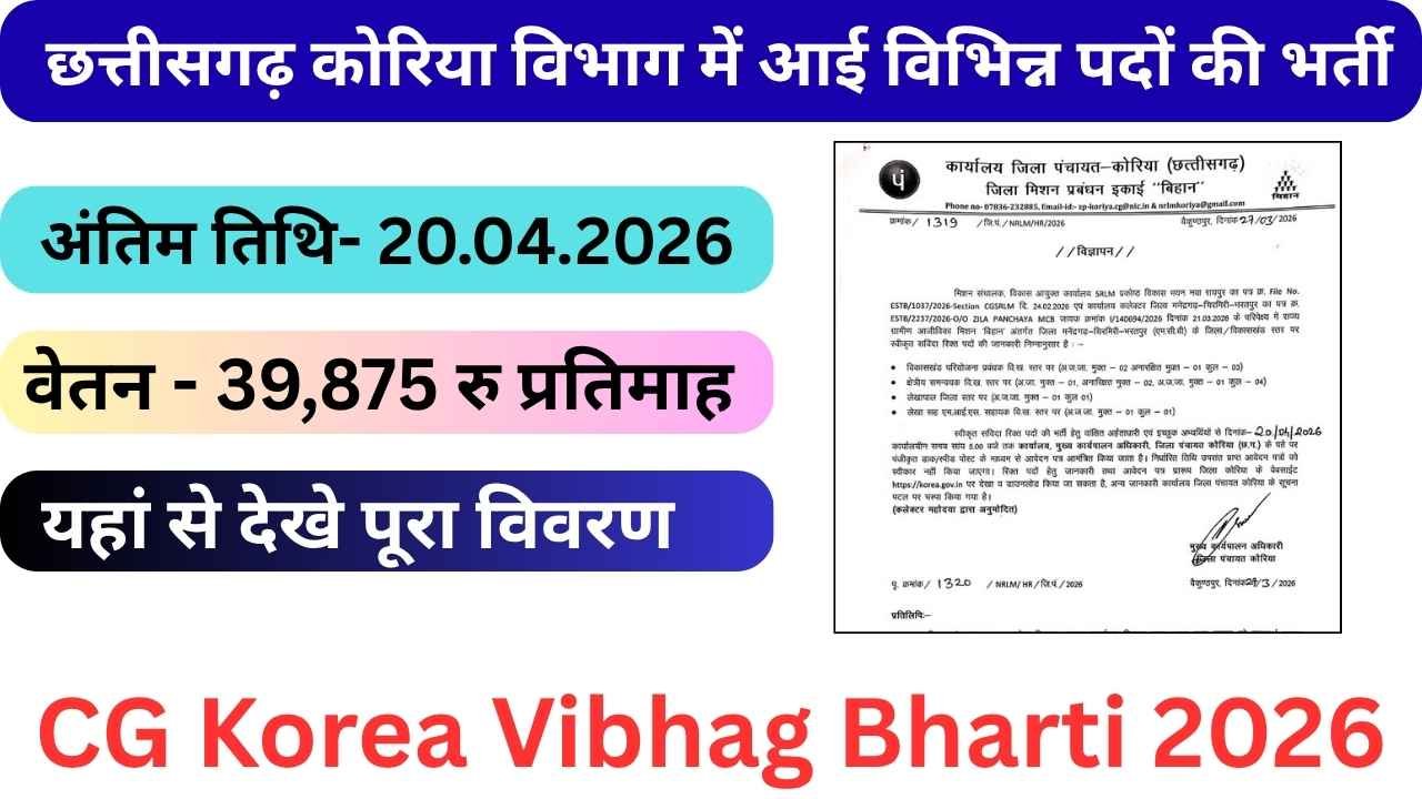 CG Korea Vibhag Bharti