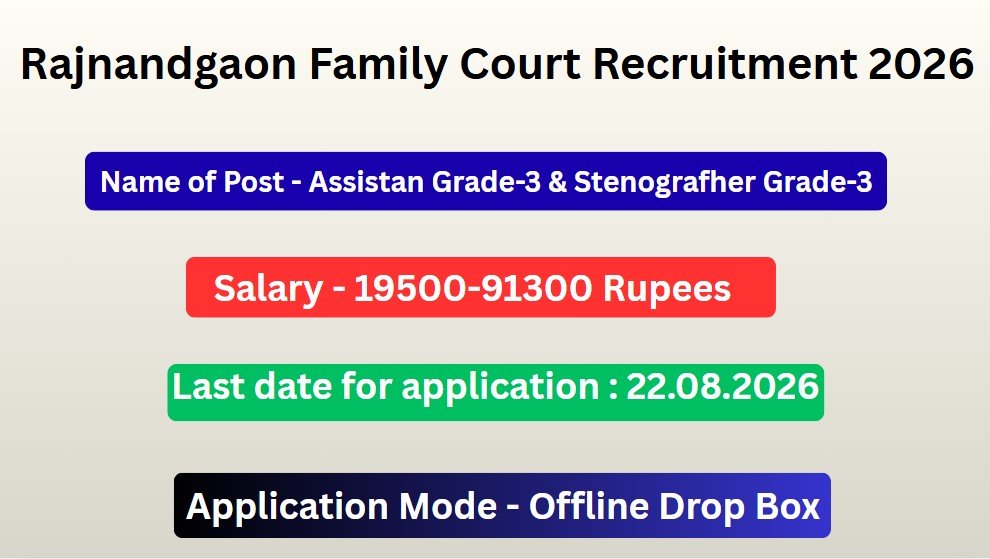 Rajnandgaon Family Court Recruitment